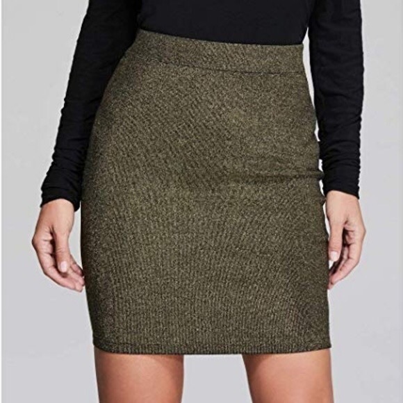 GUESS Marciano Metallic Blush Pink Bandage Skirt - Size S, Small - Picture 6 of 8